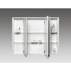 LED-Spiegelschrank 'KHX' weiß matt 90,4 x 74 x 14,2 cm