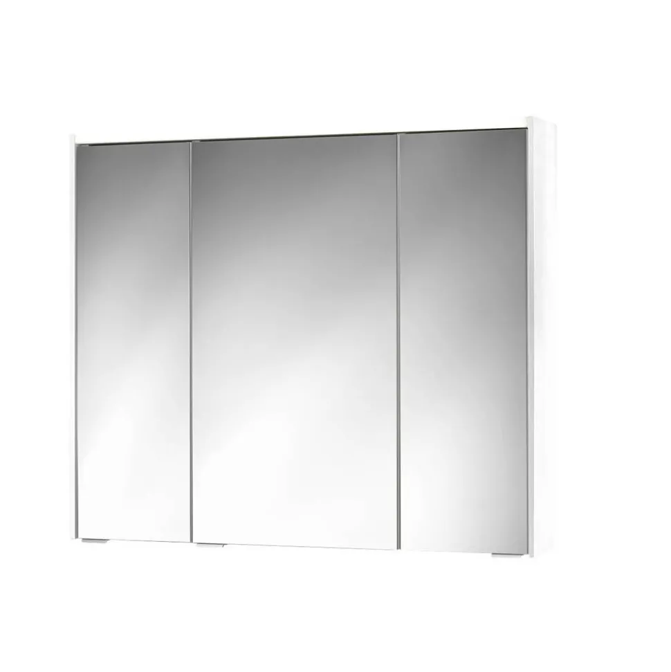 LED-Spiegelschrank 'KHX' weiß matt 90,4 x 74 x 14,2 cm
