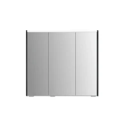 LED-Spiegelschrank 'KHX' weiß Hochglanz 80,4 x 74 x 14,2 cm