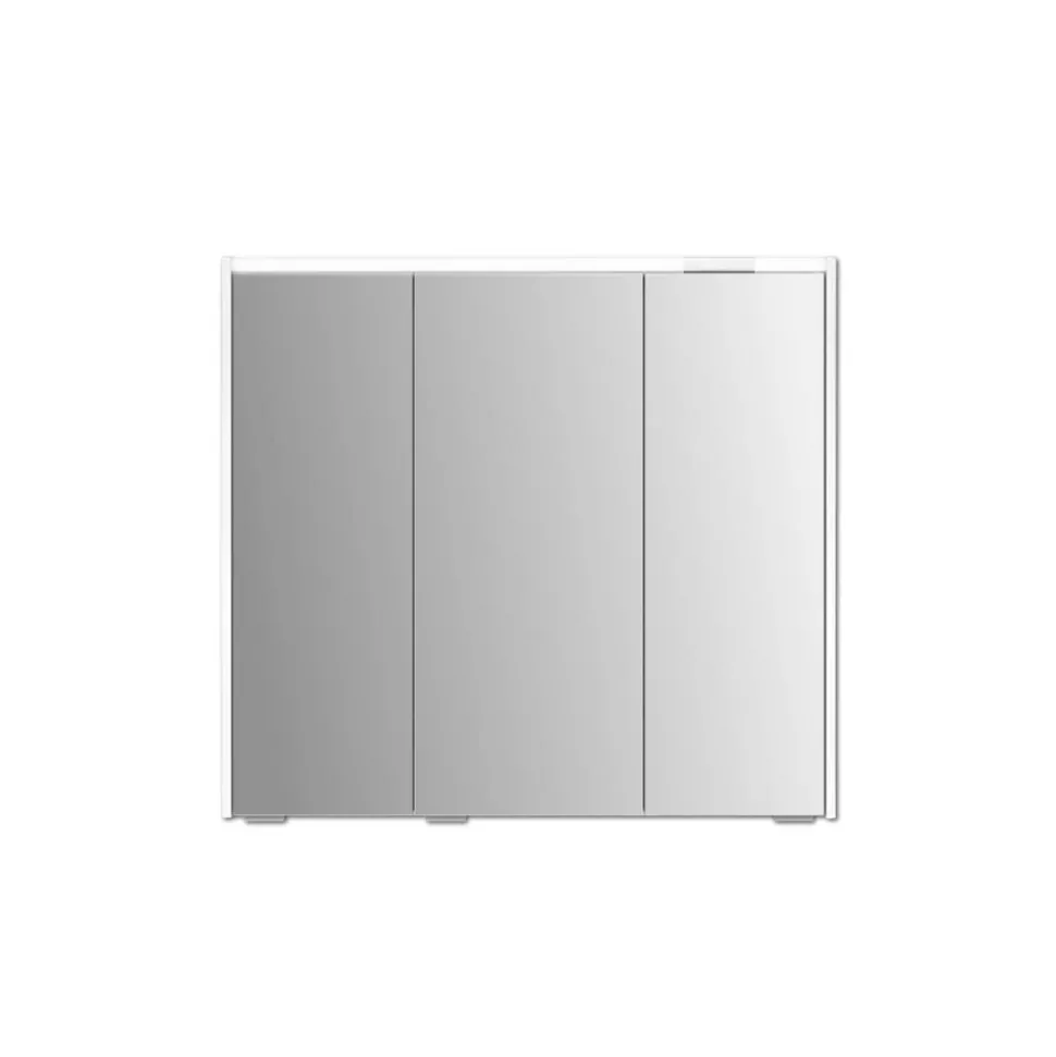 LED-Spiegelschrank 'KHX' weiß matt 80,4 x 74 x 14,2 cm