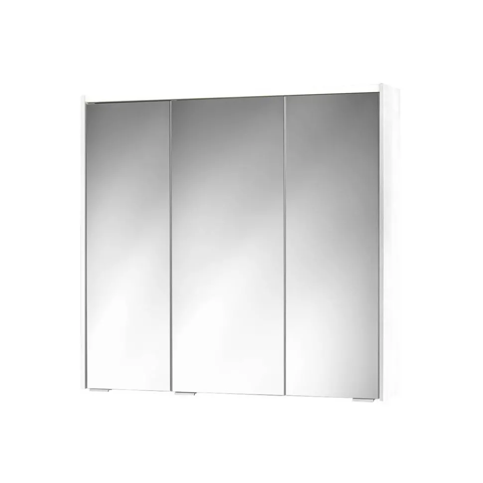 LED-Spiegelschrank 'KHX' weiß matt 80,4 x 74 x 14,2 cm