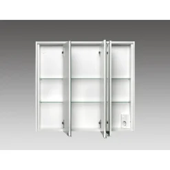 LED-Spiegelschrank 'KHX' weiß matt 80,4 x 74 x 14,2 cm