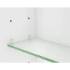 LED-Spiegelschrank 'Nelma' weiß Hochglanz 54 x 63 x 15 cm