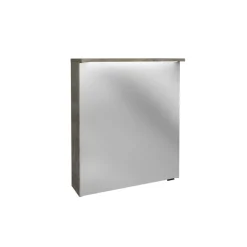 LED-Spiegelschrank 'Oxford' braun 60,2 x 69,6 x 20 cm