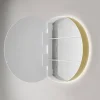LED-Spiegelschrank 'Picasso' goldfarben Ø 60 x 8,9 cm