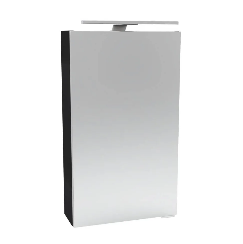 LED-Spiegelschrank 'SBC' anthrazit 40 x 68 x 15,3 cm links