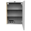 LED-Spiegelschrank 'SBC' braun 50 x 68 x 15,3 cm rechts