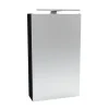 LED-Spiegelschrank 'SBC' dunkelbraun 40 x 68 x 15,3 cm rechts
