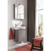 LED-Spiegelschrank 'SBC' grau 50 x 68 x 15,3 cm links