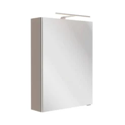 LED-Spiegelschrank 'SBC' grau 50 x 68 x 15,3 cm links