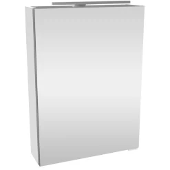 LED-Spiegelschrank 'SBC' weiß 50 x 68 x 15,3 cm links