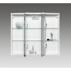 LED-Spiegelschrank 'Trava' weiß matt 75 x 65 x 22 cm