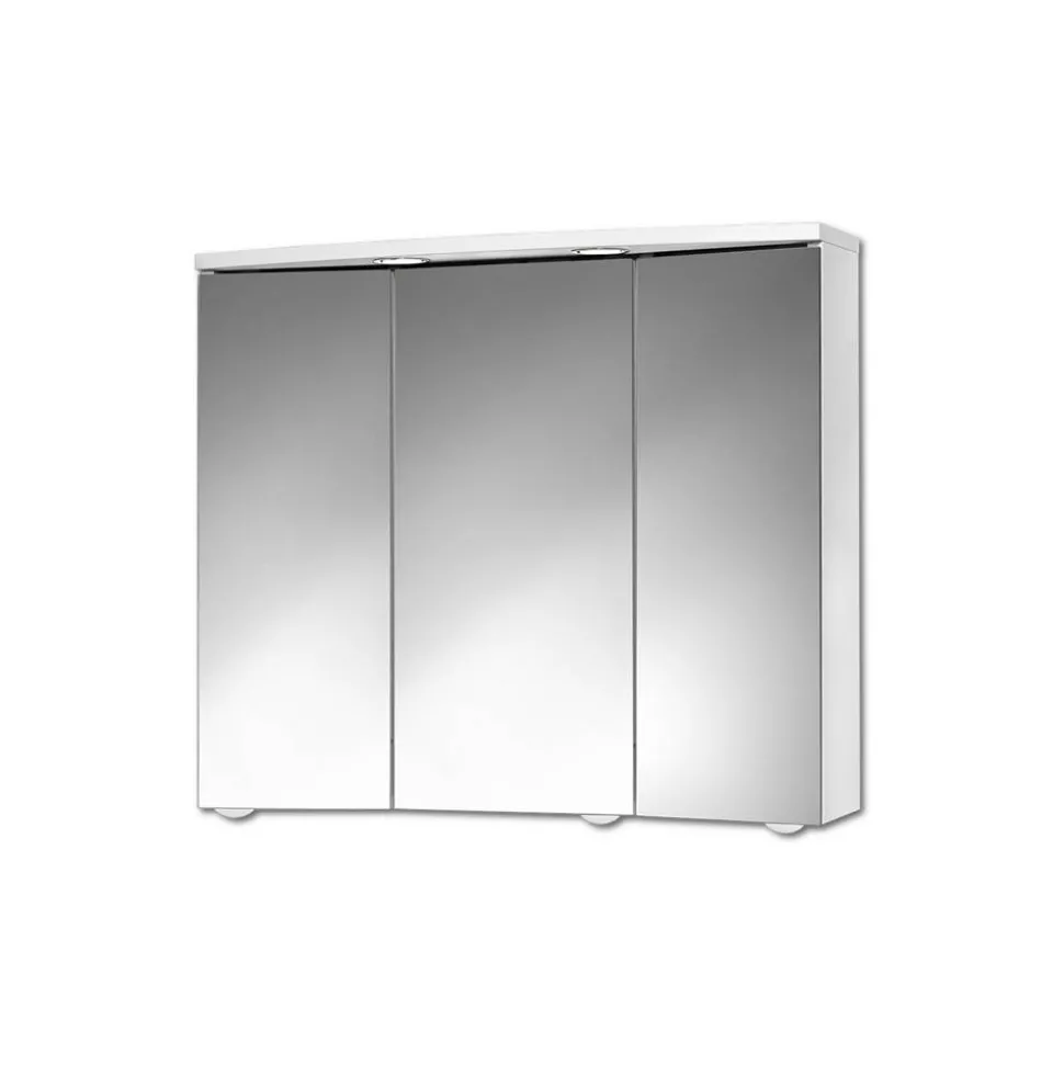 LED-Spiegelschrank 'Trava' weiß matt 75 x 65 x 22 cm