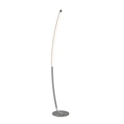 LED-Stehleuchte 'Aljona' silberfarben 148 cm
