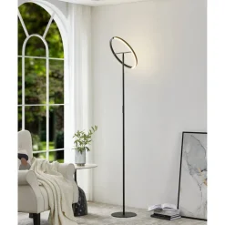 LED-Stehleuchte 'Castelpoto' schwarz 2-flammig