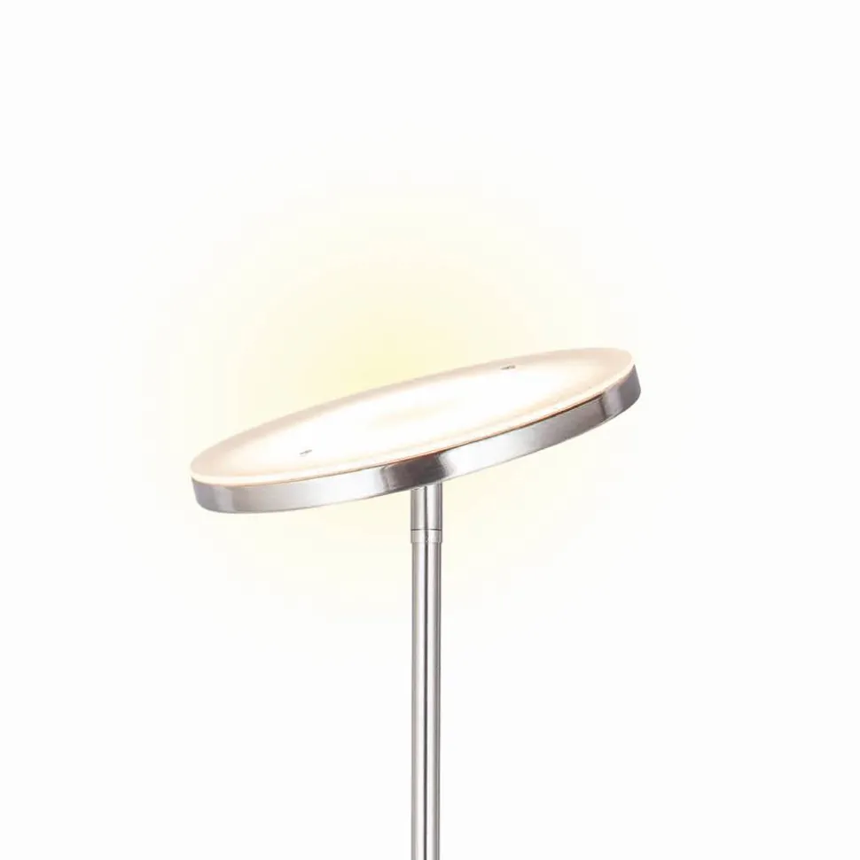 LED-Stehleuchte 'Smilla' silber 180 cm