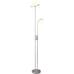 LED-Stehleuchte 'Smilla' silber 180 cm