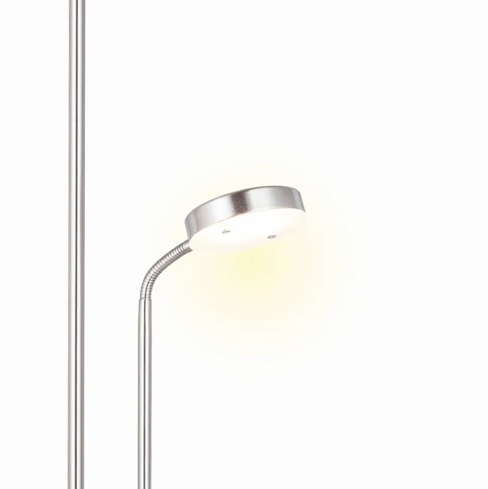 LED-Stehleuchte 'Smilla' silber 180 cm