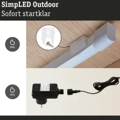 LED-Strip 'SimpLED Outdoor Warmweiß Komplettset' 3 m 12 W Weiß
