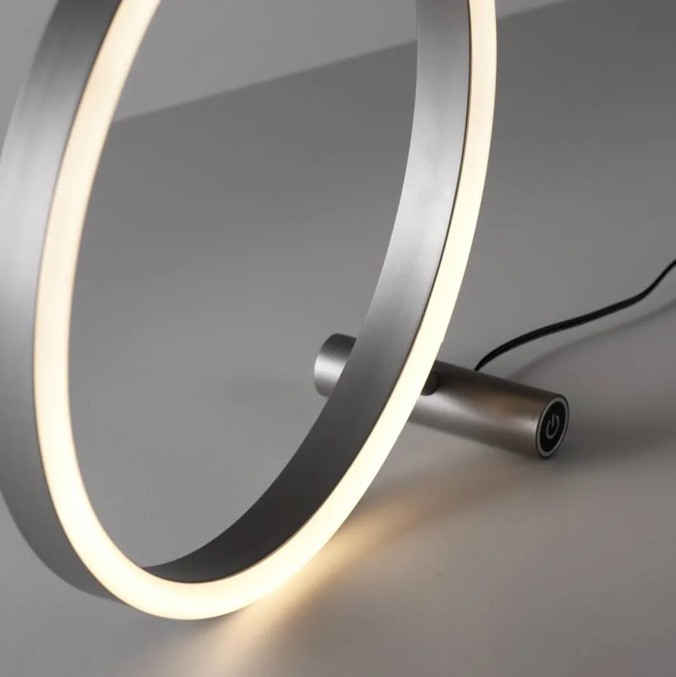 LED-Tischleuchte 'Ritus' aluminiumfarben 10 x 28 x 28,5 cm