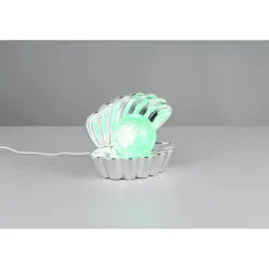 LED-Tischleuchte 'Shelly' chromfarben 17,5 x 14,5 x 12,5 cm
