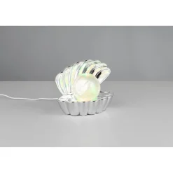 LED-Tischleuchte 'Shelly' chromfarben 17,5 x 14,5 x 12,5 cm