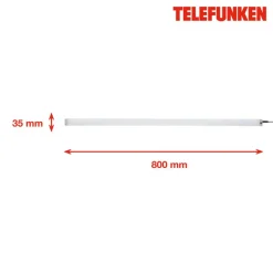 LED-Unterbauleuchte 'HADIT' silbern 9 W 80 x 3,5 x 1 cm