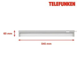 LED-Unterbauleuchte 'KRONOS' grau 6,5 W 80 x 3,5 x 1 cm