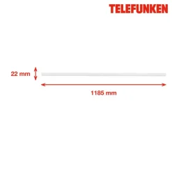 LED-Unterbauleuchte 'RHEA' weiß 14 W 118,5 x 2,2 x 3 cm
