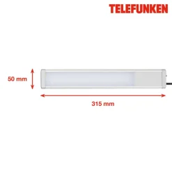 LED-Unterbauleuchte 'UTO' silbern 4 W 31,5 x 5 x 1,5 cm
