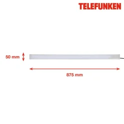 LED-Unterbauleuchte 'UTO' silbern 14 W 87, 5 x 5 x 1,5 cm