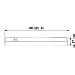 LED-Unterbauleuchte weiß 7 W 840 lm 4000 K IP 20