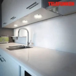 LED-Unterbauleuchten-Set 'DIONYSOS' silbern 1,8 W Ø 6 x 1 cm 3-teilig