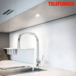 LED-Unterbauleuchten-Set 'THOT' silbern 2,5 W 16 x 3 x 1,5 cm 3-teilig