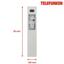 LED-Unterbauleuchten-Set 'THOT' silbern 2,5 W 16 x 3 x 1,5 cm 3-teilig