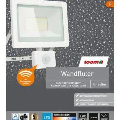 LED-Wandfluter mit Bewegungsmelder weiß 30 W 2200 lm