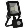 LED-Wandfluter mit Bewegungsmelder schwarz 10 W 720 lm