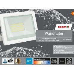 LED-Wandfluter weiß 50 W 3800 lm