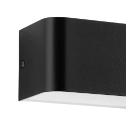 LED-Wandleuchte 'Sania 4' schwarz/weiß 36,5 x 8 cm