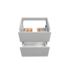 LED-Waschbeckenunterschrank 'Foton' grau matt 60 x 65 x 41,5 cm
