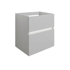LED-Waschbeckenunterschrank 'Foton' grau matt 60 x 65 x 41,5 cm