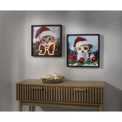 LED-Weihnachtsbilder 40 x 40 cm