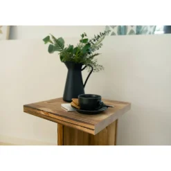 Leimholz 'Antik' Kiefer geflammt 400 x 1200 x 18 mm