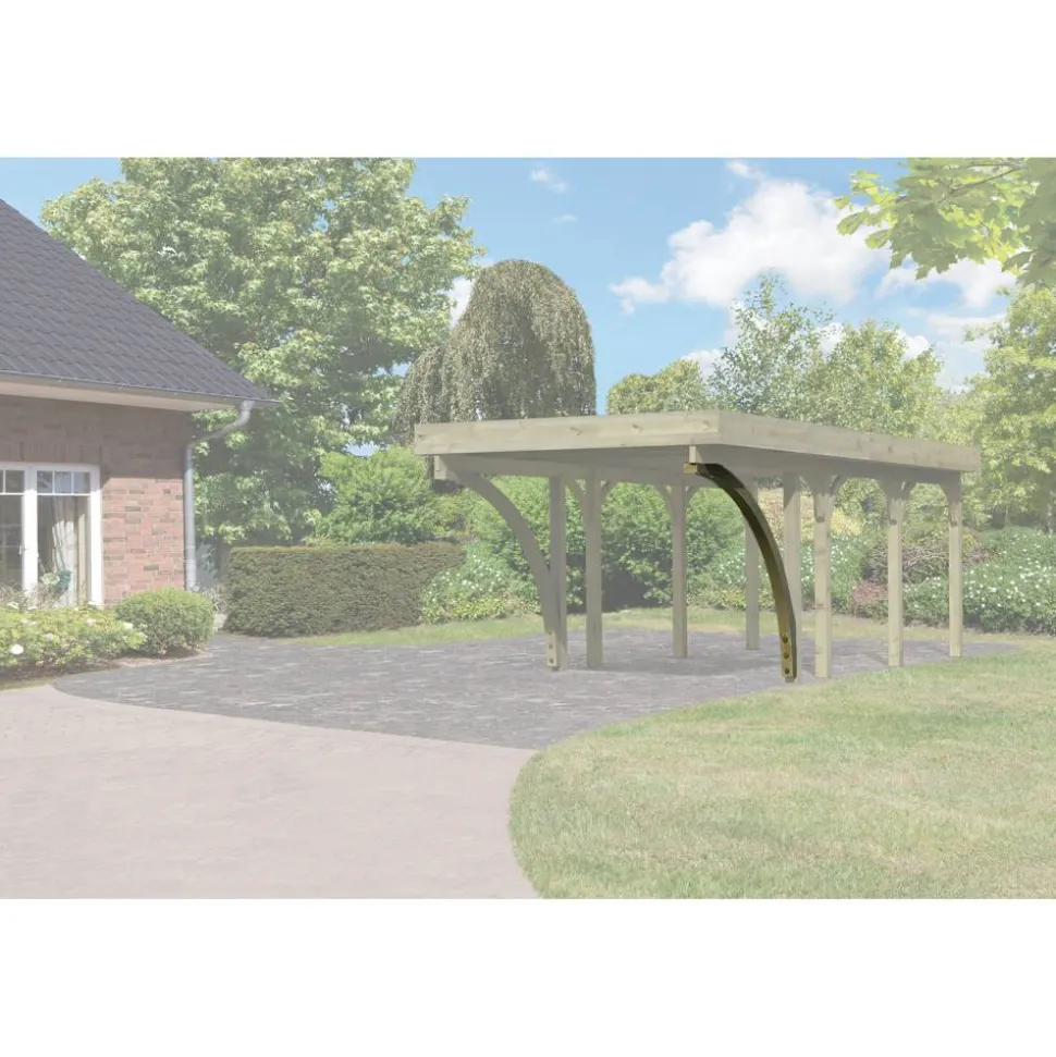 Leimholzbogen naturbelassen 90 x 90 x 2660 cm