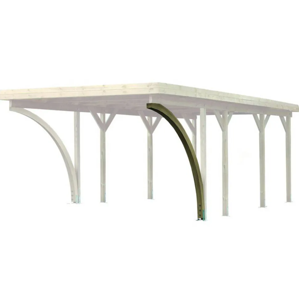 Leimholzbogen naturbelassen 90 x 90 x 2660 cm