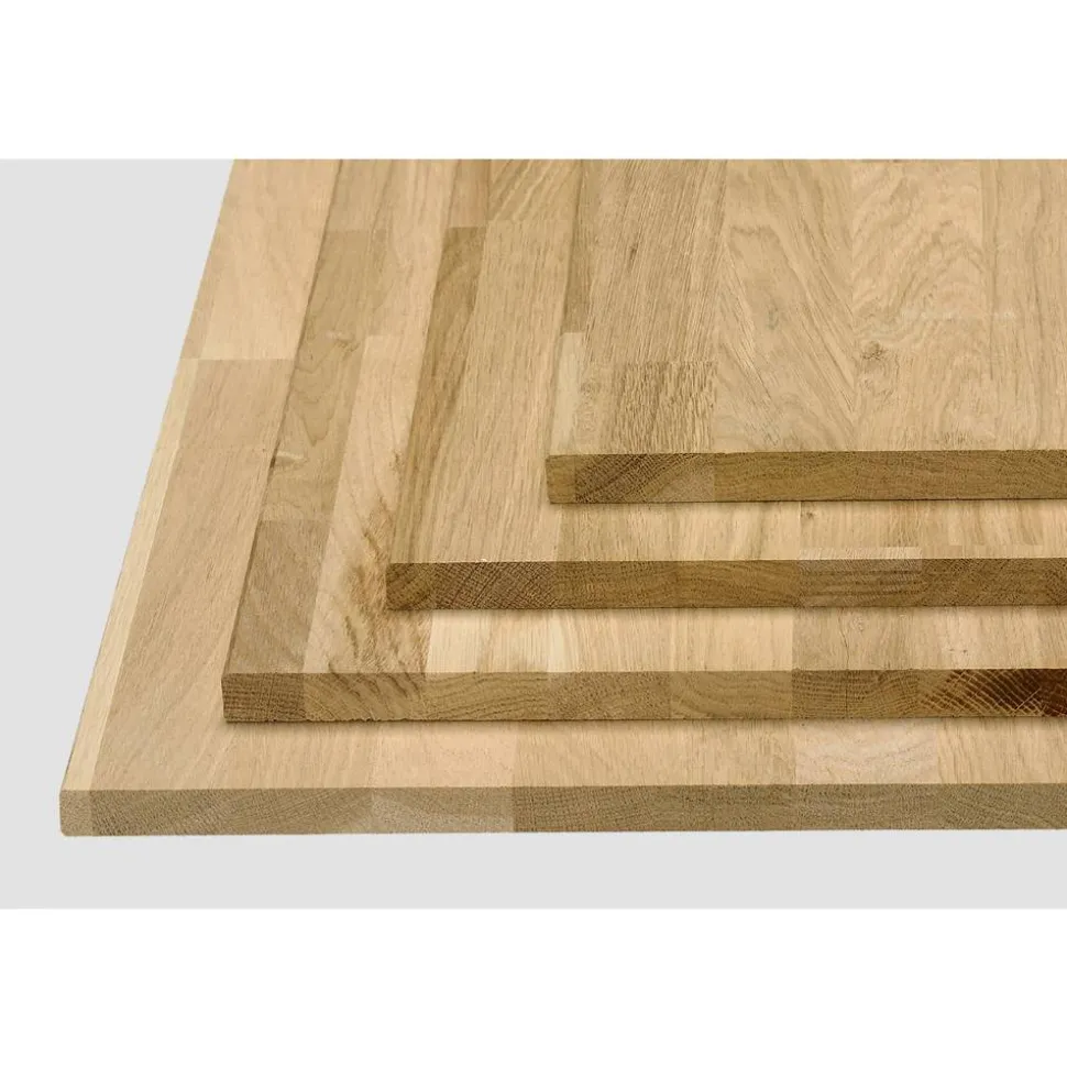 Leimholz Eiche unbehandelt 2000 x 400 x 18 mm