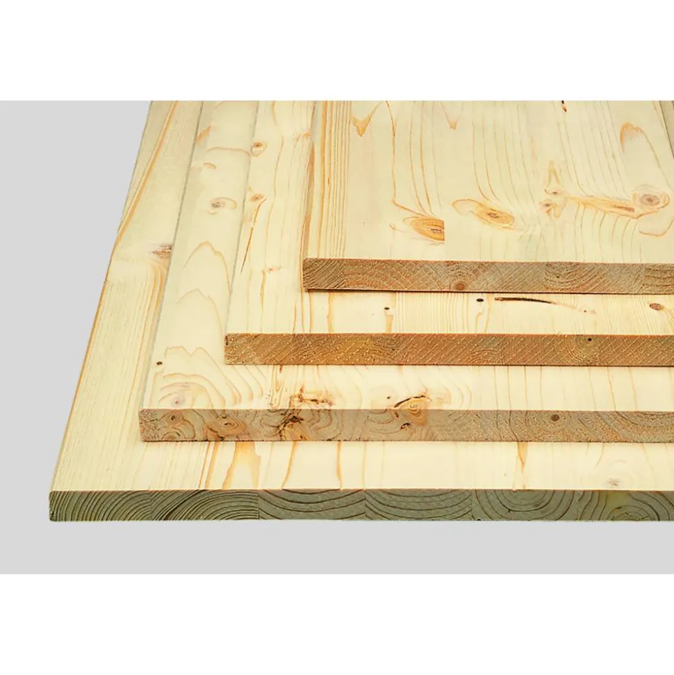 Leimholz Fichte massiv geschliffen 1200 x 300 x 18 mm