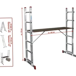 Leiterngerüst 'Corda' 2 x 6 Sprossen