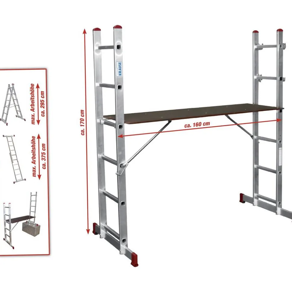 Leiterngerüst 'Corda' 2 x 6 Sprossen