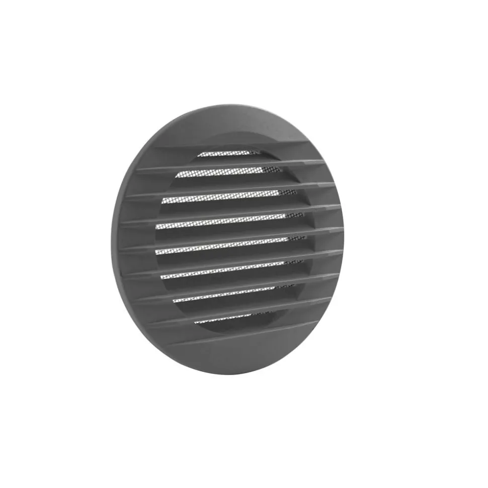 Lüftungsgitter für Rohre Ø 125 mm anthrazit